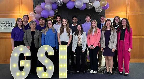 Alpha mu students with Dr. Dogan