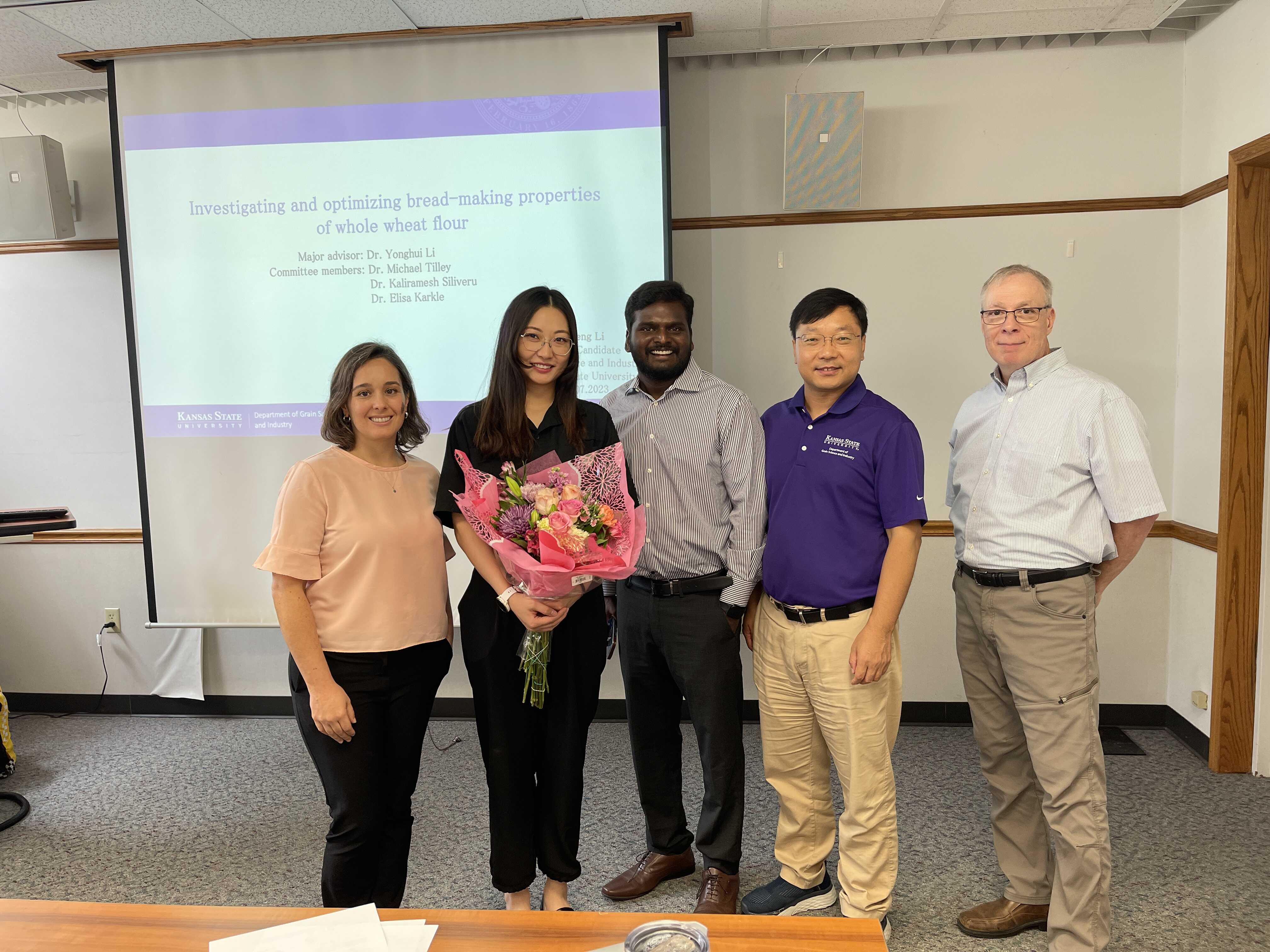 Cheng Li at successful defense of her PhD disseration